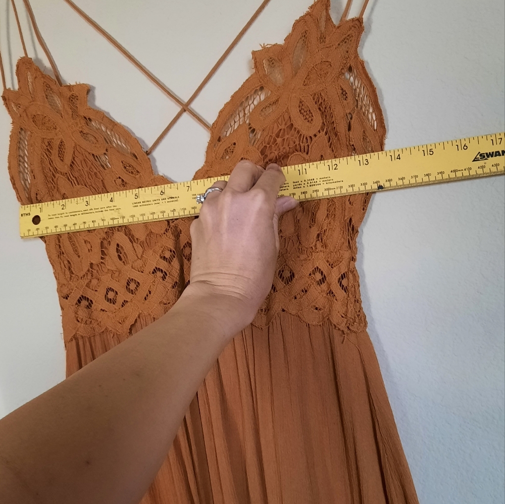 Free People FP One Boho Bohemian Mini Dress Tunic Top Negligee - Picture 3 of 6